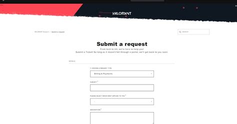 Submit a request – Riot Games Support.
